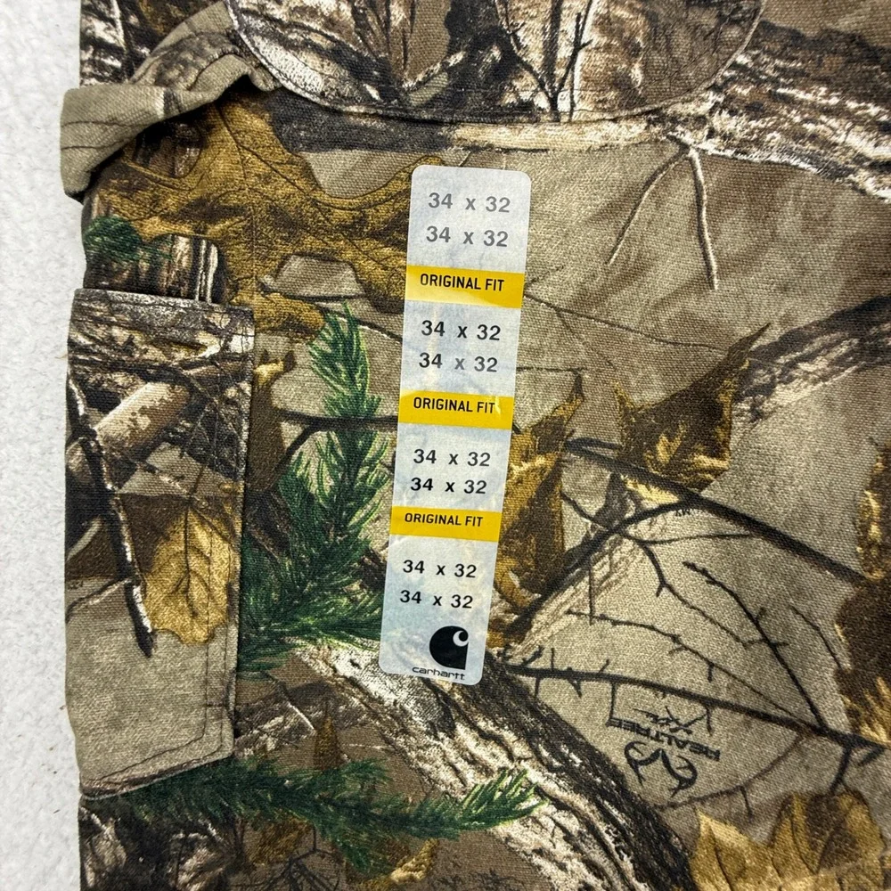 Carhartt Realtree Xtra Camo Dungaree Pants Mens 34x32 B235 977 NWT NOS
